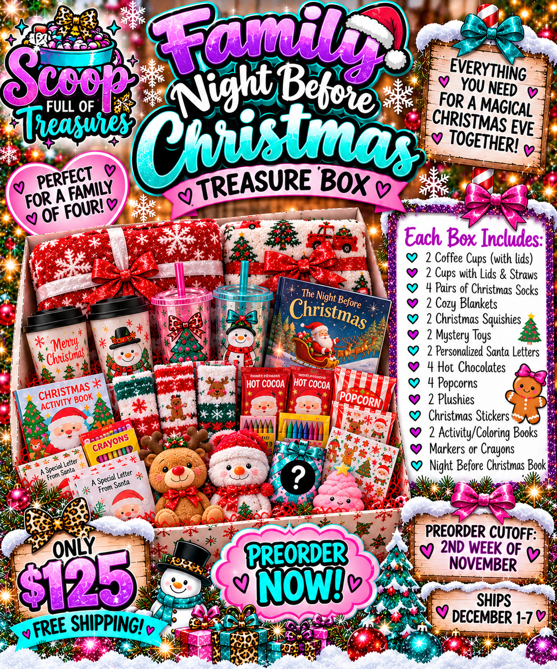 Night before Christmas Family bundle – Scoop Full of Treasures
